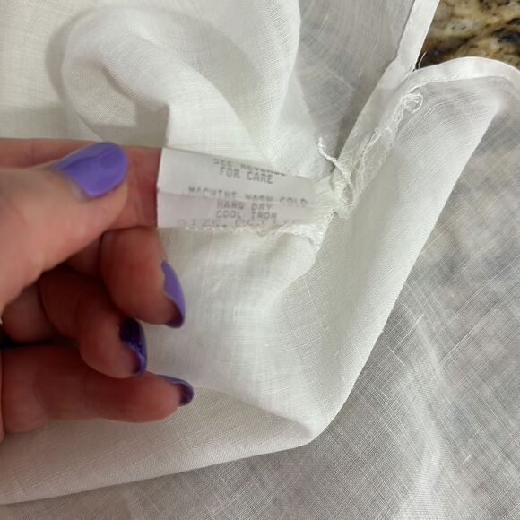 Laundry By Shelli Segal White Pleated Front Button Up Shirt Size MP - Picture 7 of 10